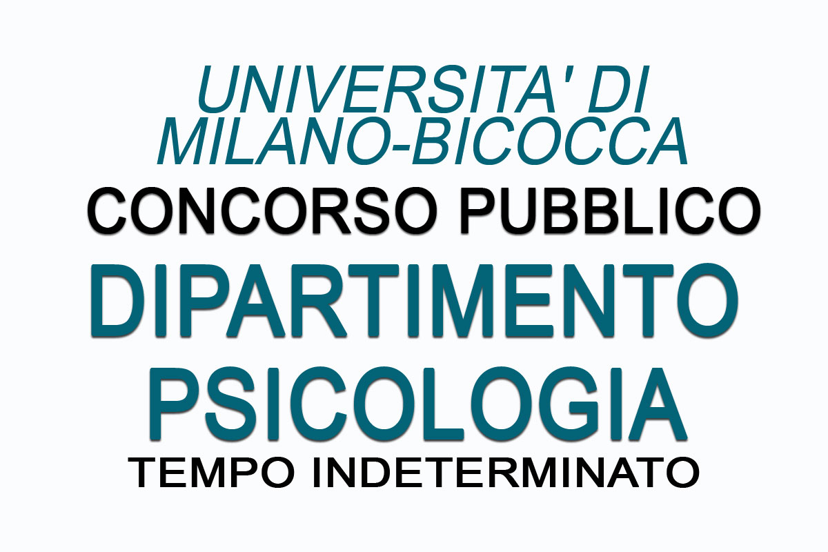 Università di Milano, concorso dipartimento psicologia