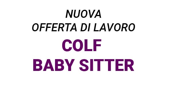 Laboratorio di Alessia ricerca Colf e Baby sitter