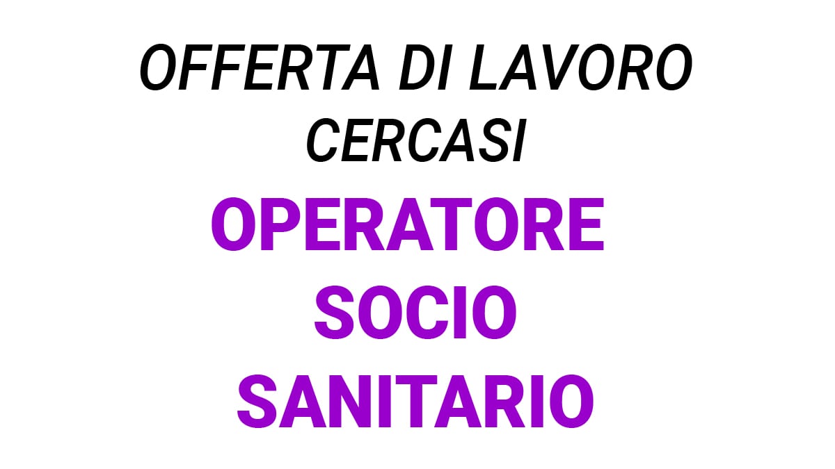 Centro per l'Impiego Firenze ricerca operatore sociosanitario