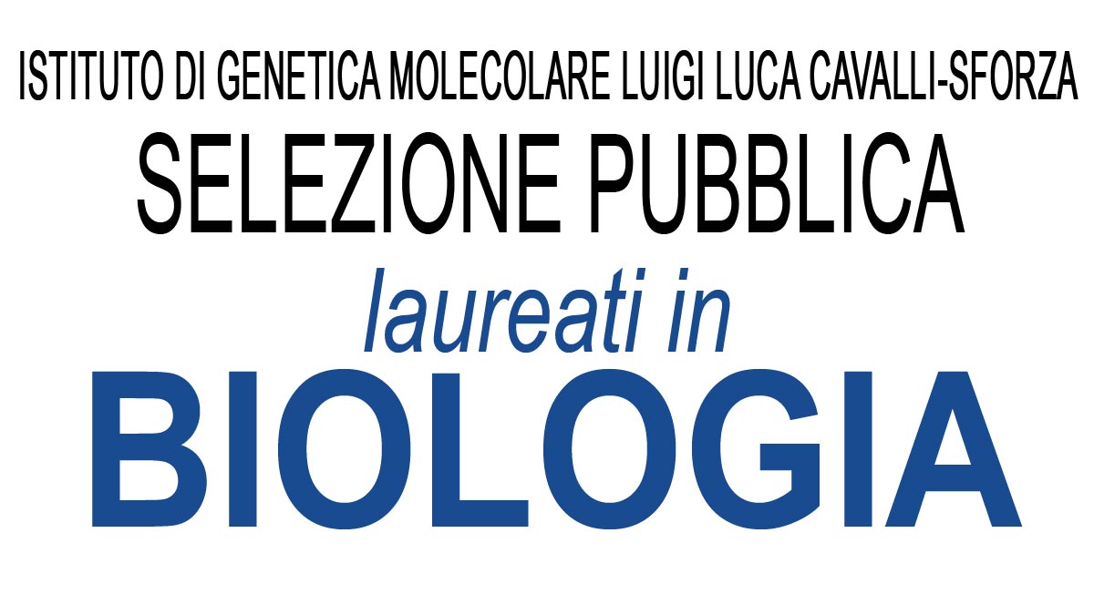 Selezione pubblica per LAUREATI IN BIOLOGIA GU. 66 del 20-08-2019