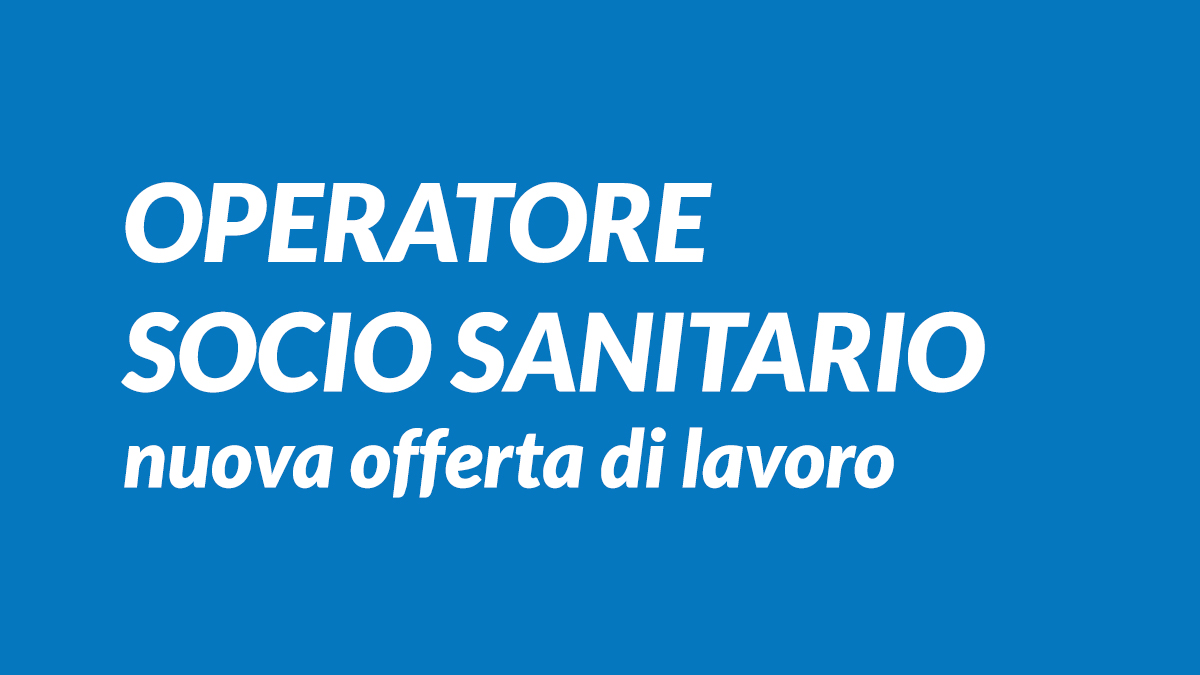 Operatore Socio Sanitario Offerta Lavoro Ottobre 2019 Bari Workisjob