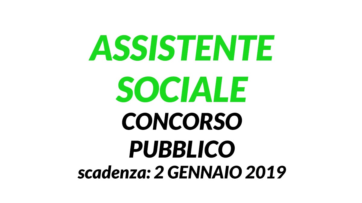 ASSISTENTE SOCIALE concorso CTO MILANO 2019