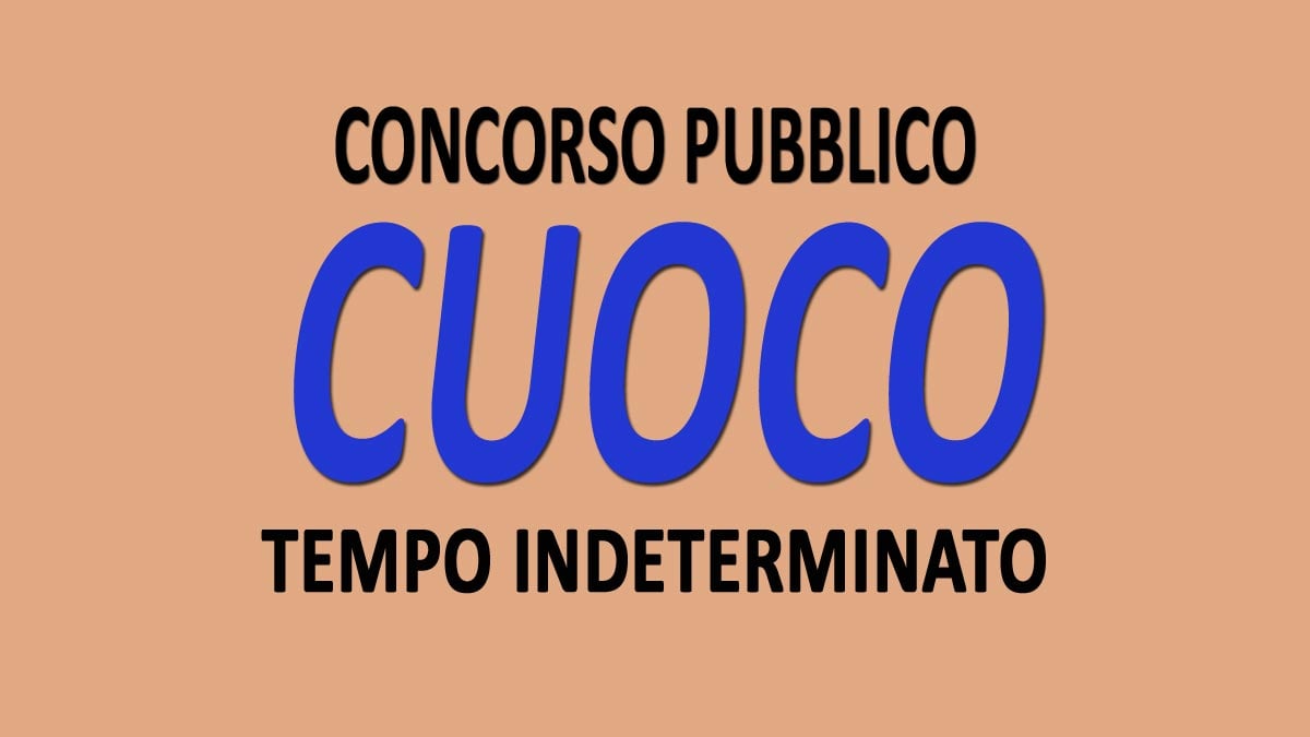 CUOCO concorso pubblico TEMPO INDETERMINATO GU n.14 del 18-02-2020