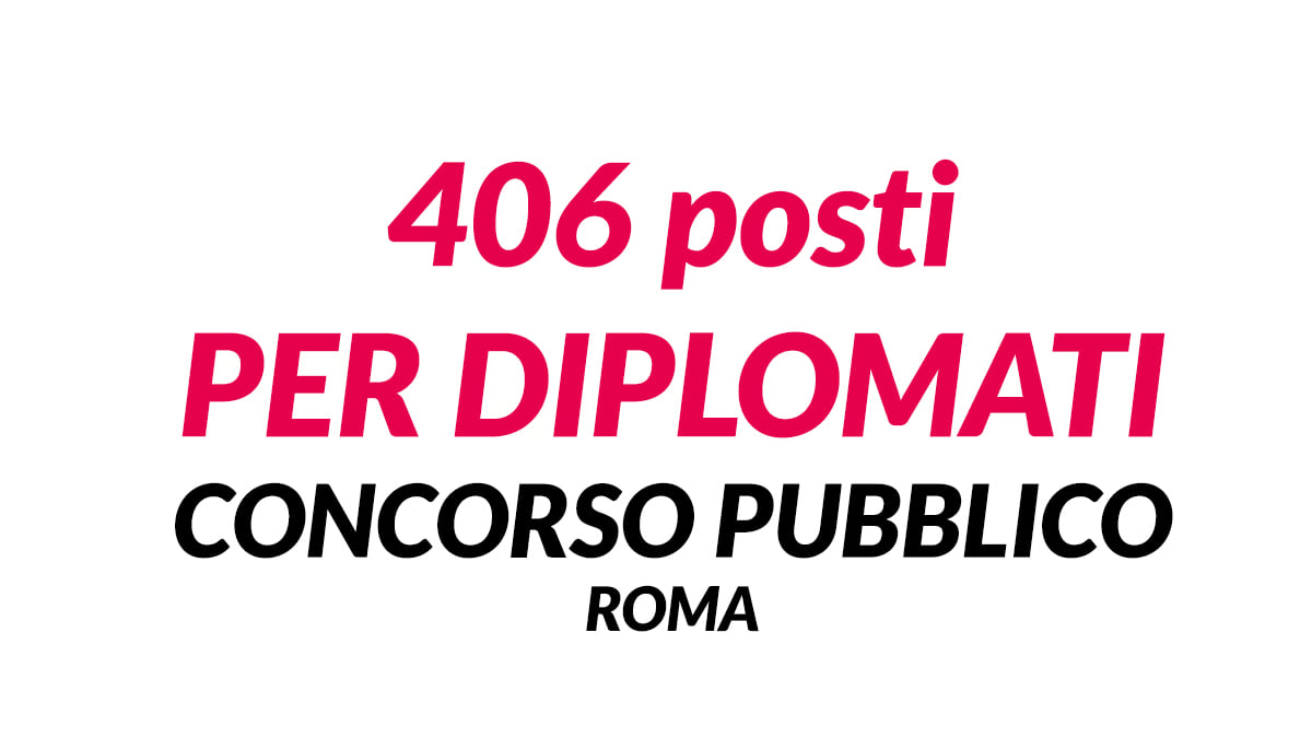 406 posti per DIPLOMATI CONCORSO PUBBLICO ASL ROMA 1 uscito in GAZZETTA