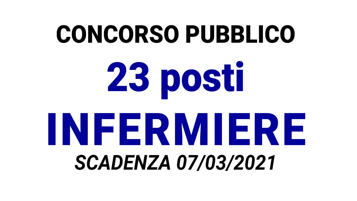 23 posti per INFERMIERI presso ASST di Cremona