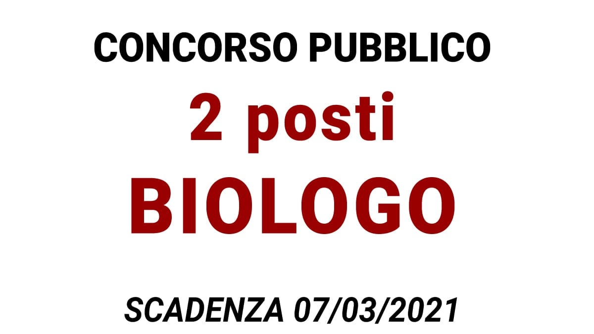 Concorso per Biologo Azienda Ospedaliera di Pesaro