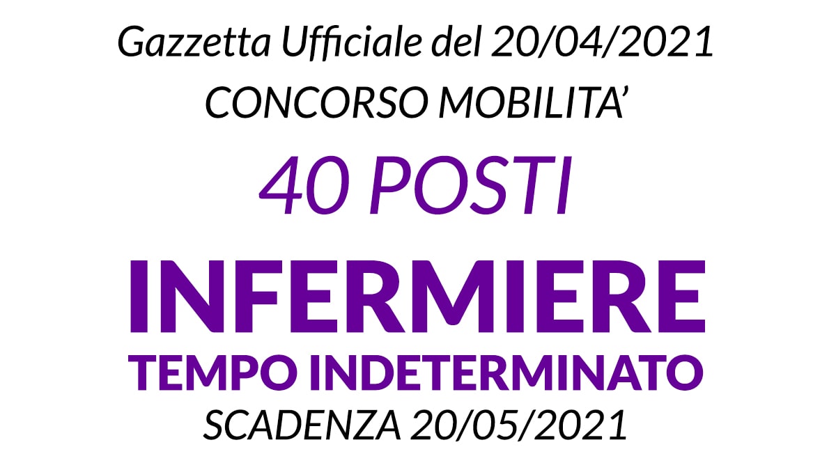 40 posti Infermiere in mobilità Asl Napoli Centro