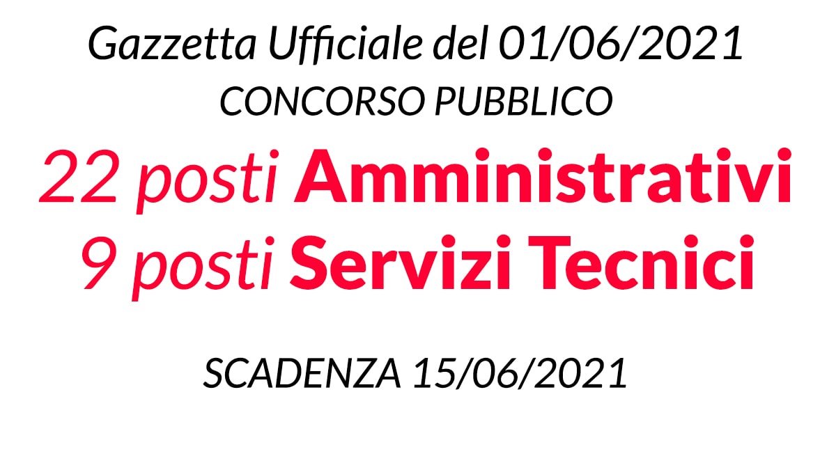 Concorso Comune di Milano 22 posti Amministrativi e 9 posti Tecnici