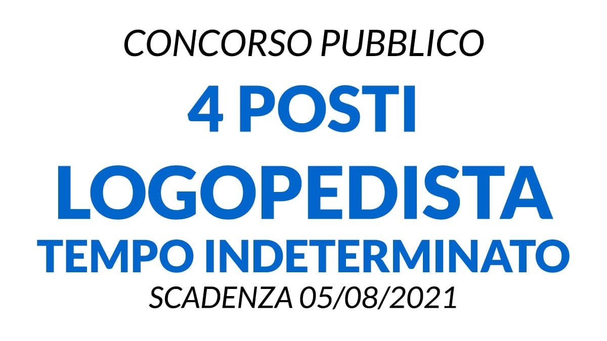 Concorso 4 posti Logopedista I.P.A.V. Istituzioni Pubbliche di Assistenza Veneziane