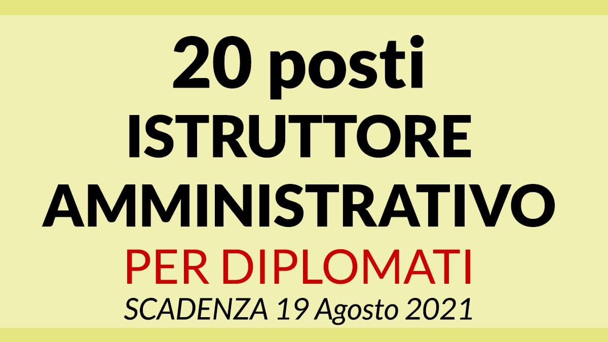 Concorso 20 posti istruttore Amministrativo Comune di Firenze