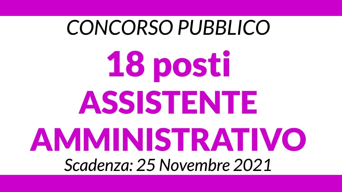Concorso 18 posti Assistente Amministrativo a tempo indeterminato ASL di Reggio Emilia