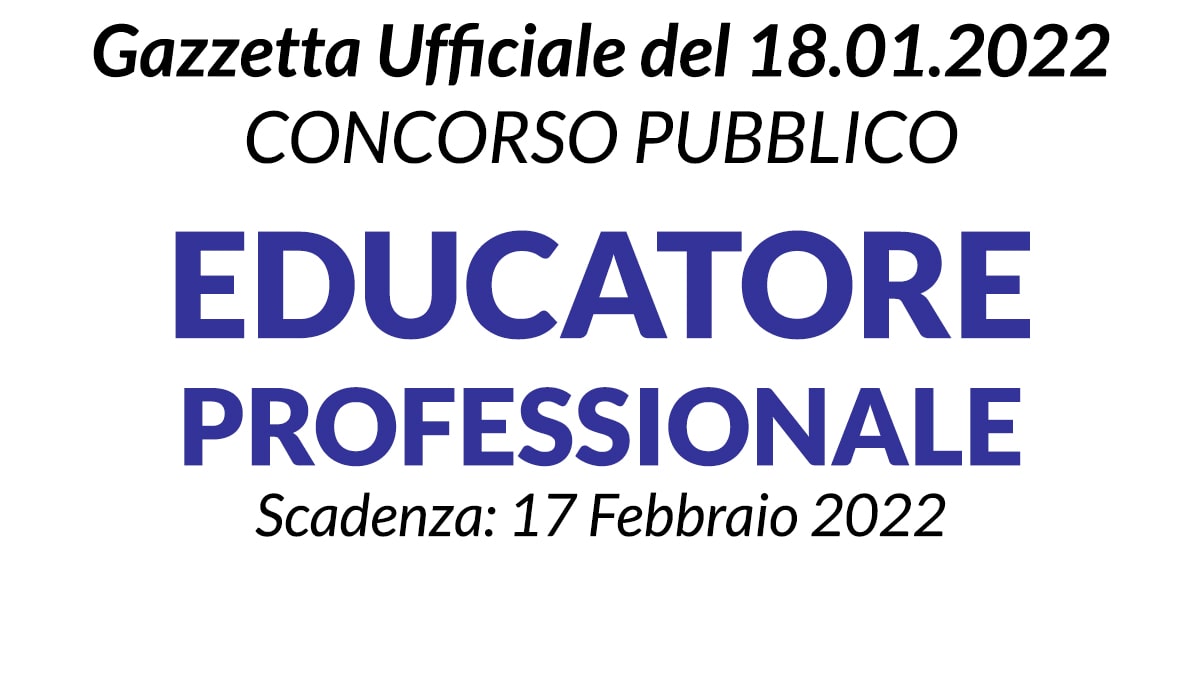 Concorso per EDUCATORE Professionale AUSL della Romagna