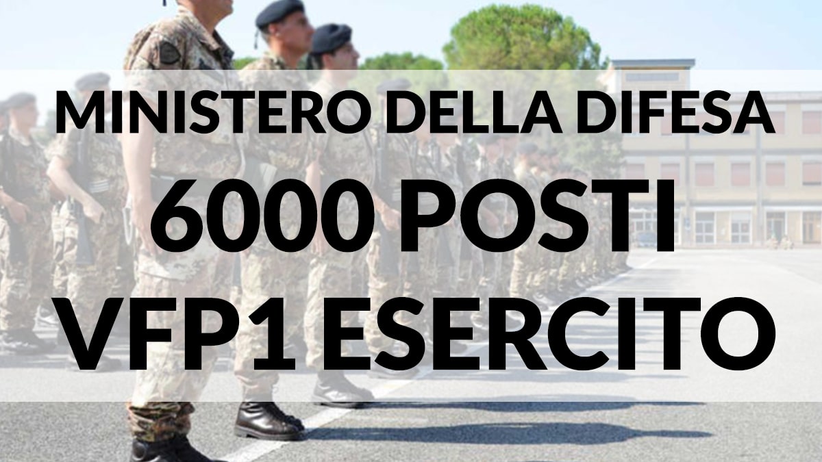 6000 VFP1 nell'Esercito Italiano, disponibile il bando di concorso 2022