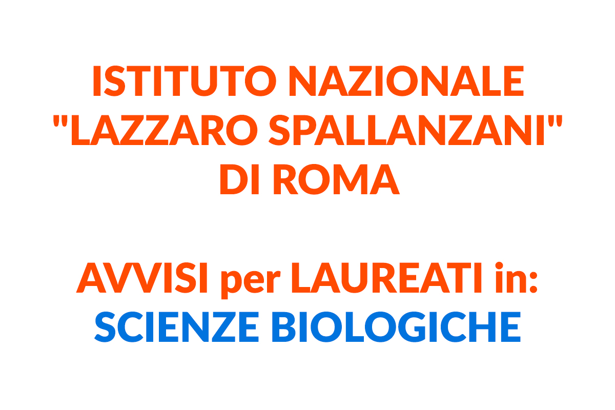 Roma 3 AVVISI per LAUREATI in SCIENZE BIOLOGICHE