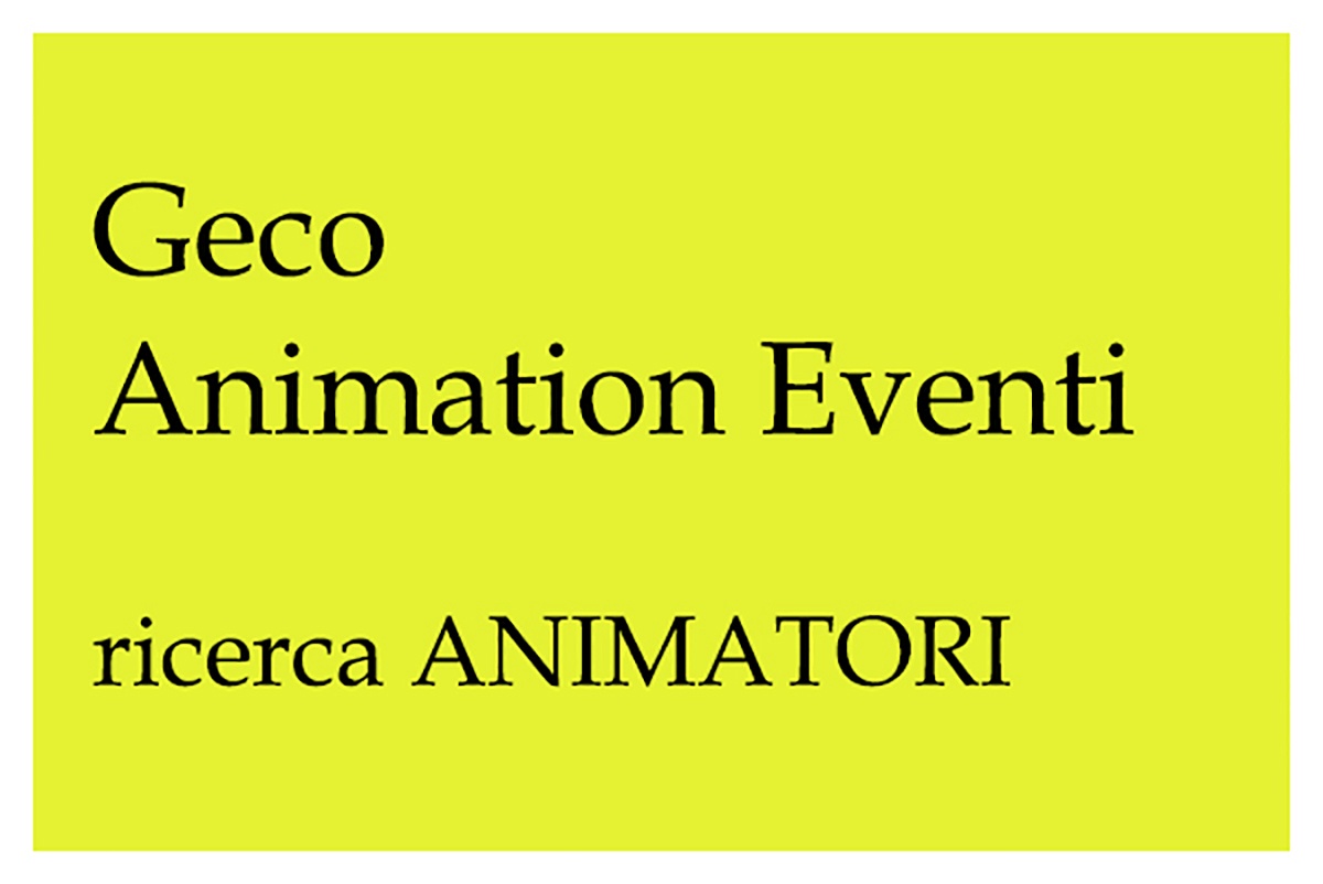 G.E.CO. Animation srl seleziona ANIMATORI