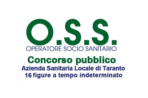 ASL Taranto, Concorso per 16 Operatori Socio Sanitari