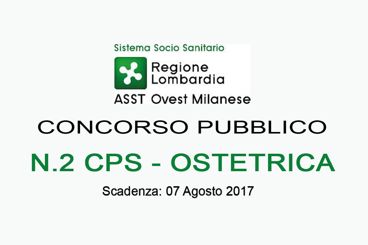 Milano: concorso pubblico per 2 CPS - OSTETRICA