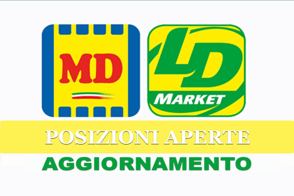 MD e LD Market: posizioni aperte GIUGNO 2019