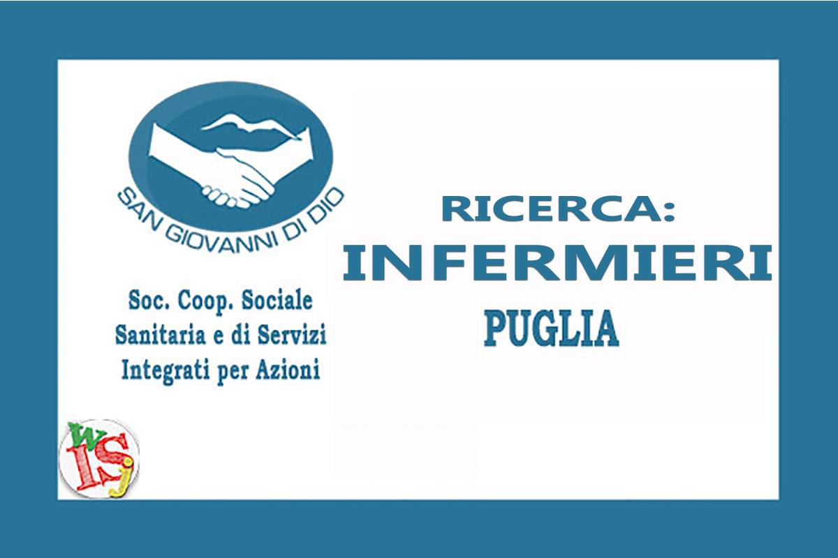 Puglia - Cooperativa Sociale ricerca INFERMIERI