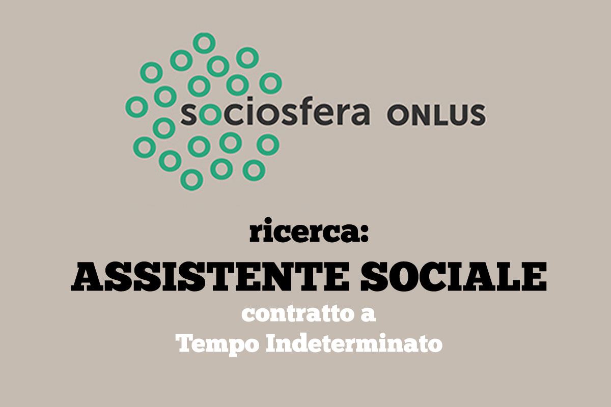 SOCIOSFERA ricerca ASSISTENTE SOCIALE APRILE 2019