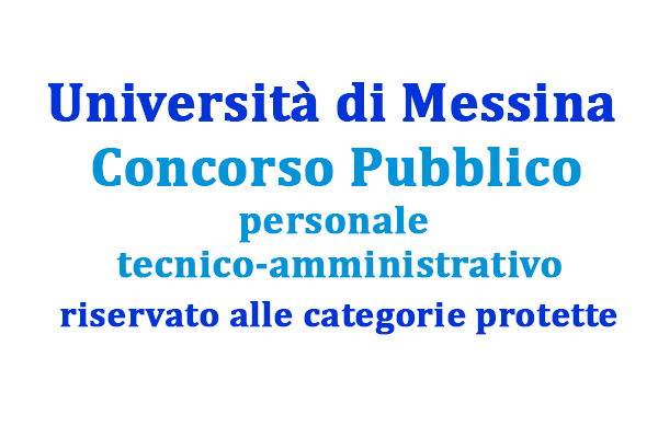 UniversitÃ  di Messina, concorso personale tecnico-amministrativo